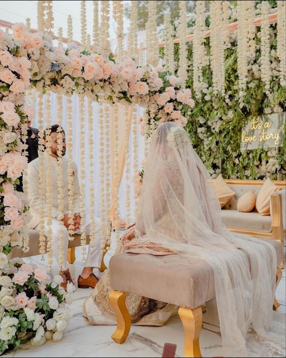 Nikah ceremony setting